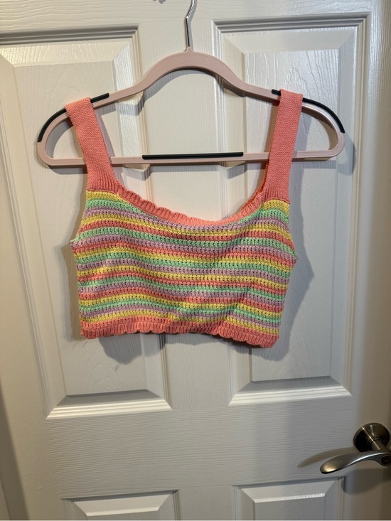 wild fable Dresses & Skirts - Wild Fable Crochet Striped Crop Top & Mini Skirt Set XS